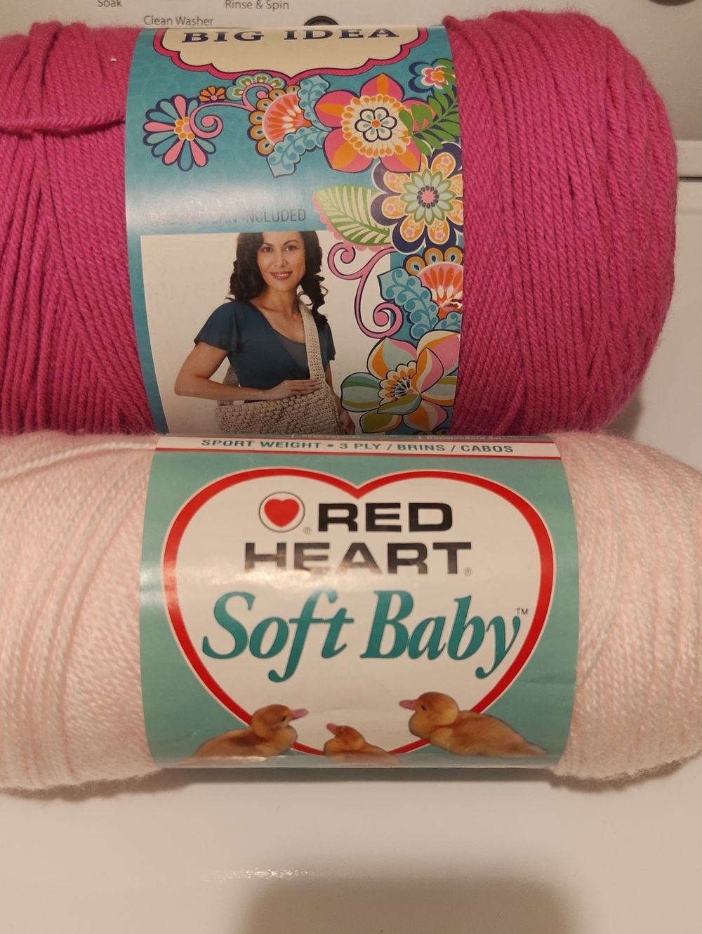 Soft Yarn - Pink & Bright Pink